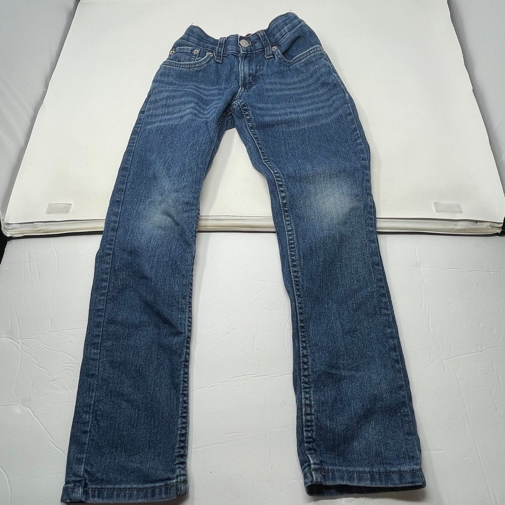 Levi's Boys 510 Denim Blue Jeans Adjustable Waist Size 8 Reg W24 L25‎ Kids Pants